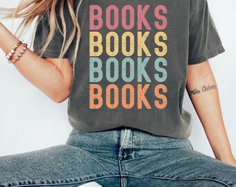 Bokälskare Bokmal-T-shirt Gåva Läsare Tee Läsaregåva Rolig skjorta Böcker T-shirt