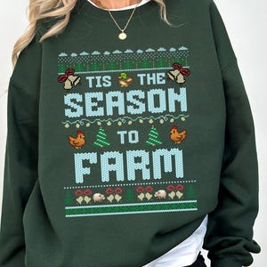 Stardew Valley Merch, Sweatshirt Stardew Valley, Christmas Stardew Valley, Cozy Gamer Gift, Cozy Gaming Merch