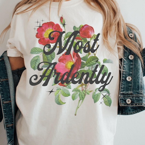 Maglietta Jane Austen, maglietta Most Ardently, maglietta Mr Darcy, maglietta Orgoglio e pregiudizio, Most Ardently