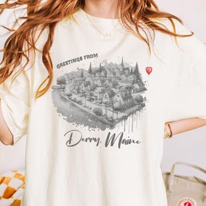 Greetings from Derry, Maine Shirt Stephen King tshirt Horror Bookish Gift Readers