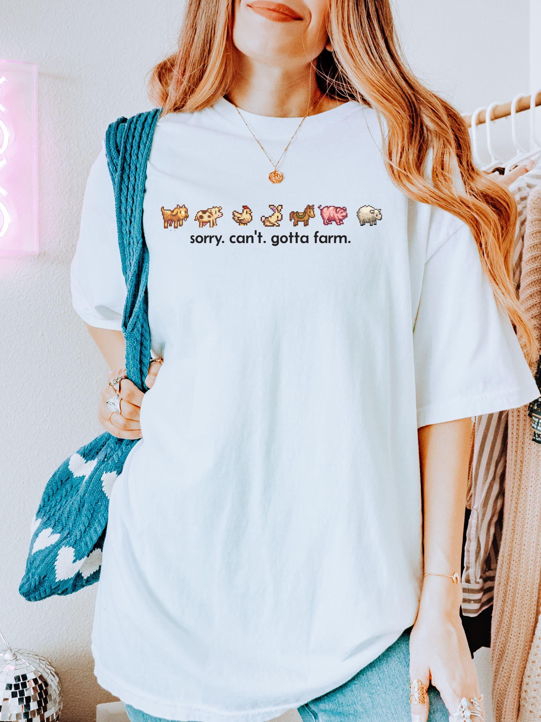 Stardew Valley Shirt, Sorry Can't Gotta Farm, Stardew Gaming Tshirt, Cozy Gaming Merch