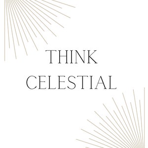 Think Celestial Printable | LDS Primary | Primary | quote Printable