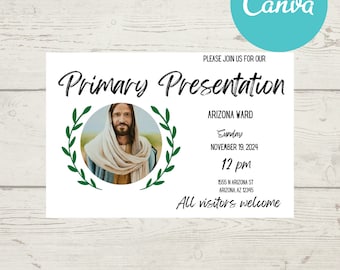 Invitation au programme principal SDJ | Primaire des Saints des Derniers Jours | Invitation au programme primaire | Programme primaire