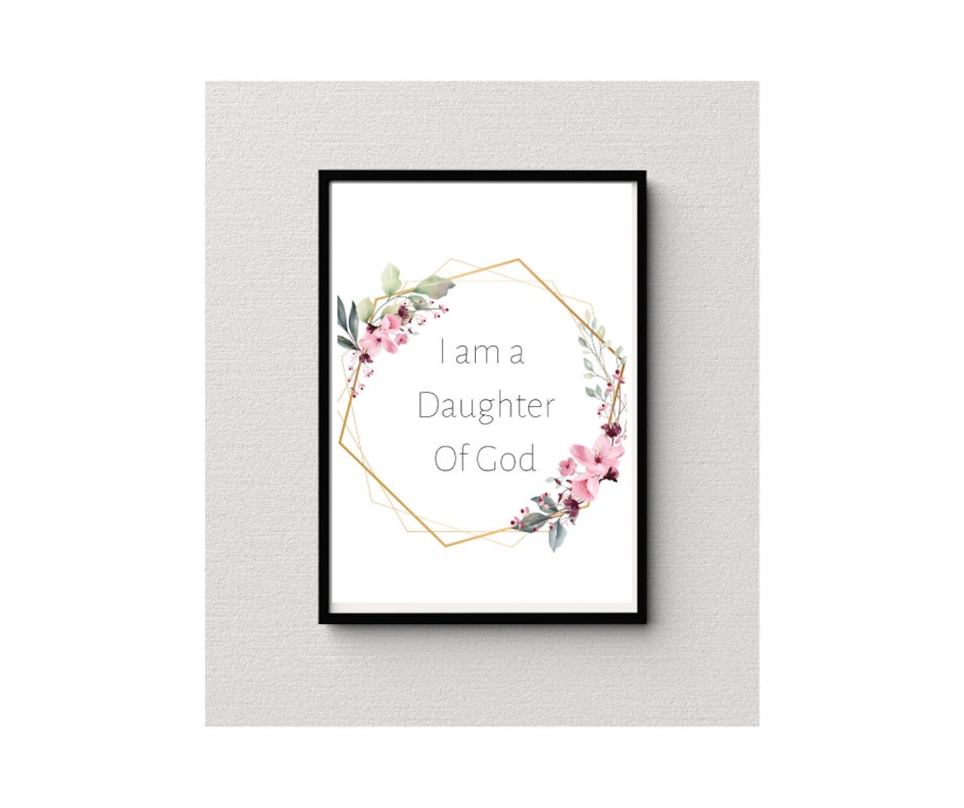 I Am A Daughter of God | Printable | LDS | LDS Baptism Gift - Etsy