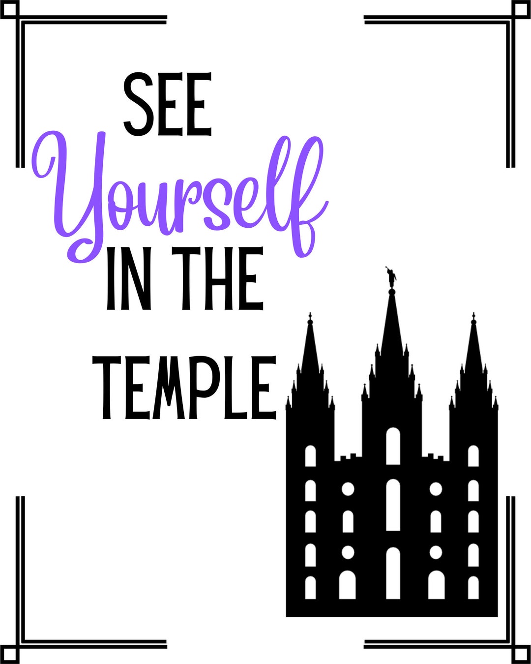 Temple and Priesthood Preview LDS Primary Primary Temple Printable Etsy