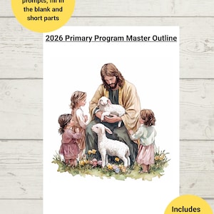 2026 Customizable Primary Program Outline: Come Follow Me (Digital Download)