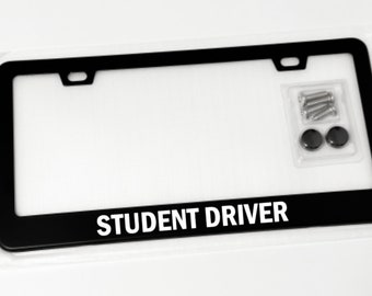 Student Driver License Plate Frame for Student Driver