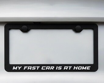 Numeric Racing Black Aluminum License Plate Frame