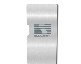 thumbnail image 2 of Reflective White Ford Mustang Saleen Style Carbon Fiber License Plate Frame - Front/Rear 2 of 6