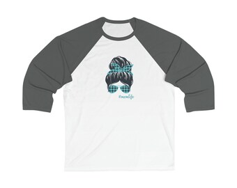 Unisex 3\4 Sleeve Baseball Tee