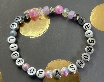 Pulsera de la amistad hecha a mano "Vida de una corista"/"En mi época de corista"