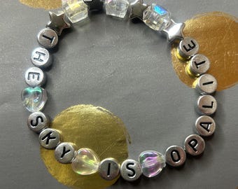 Pulsera de la amistad o dije de llave hecho a mano El Cielo es Opalita