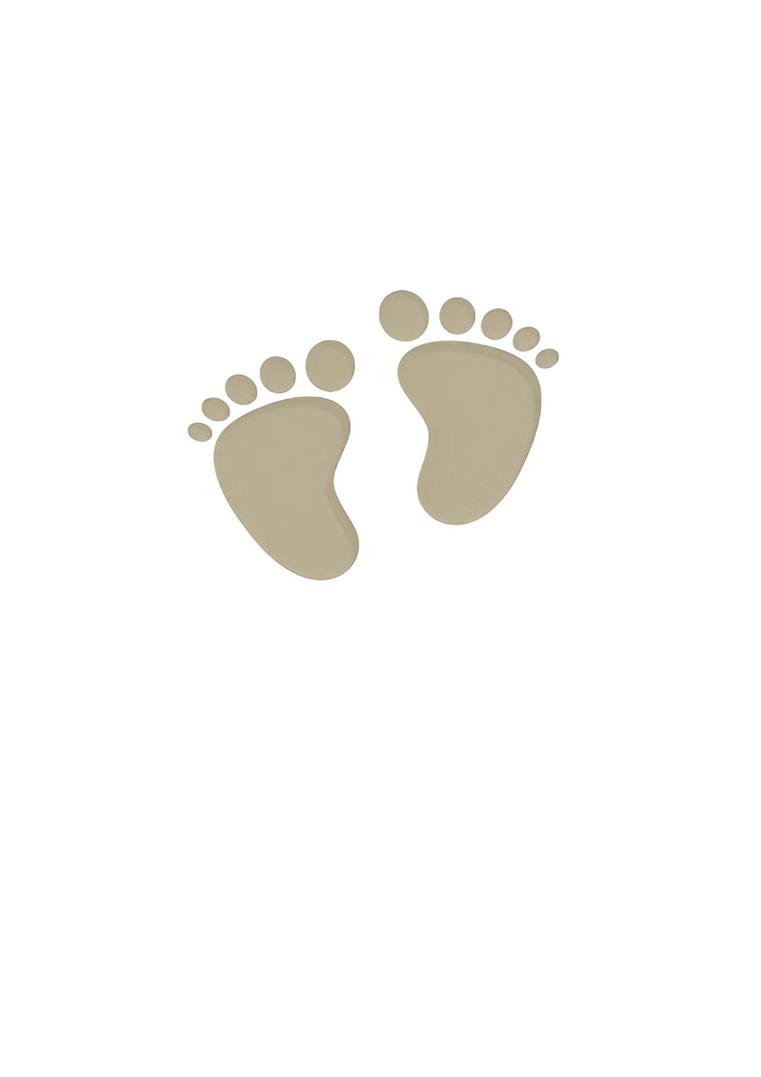 Baby Footprint Baby Feet-brown Color SVG Instant Download - Etsy