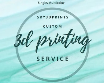Custom 3D Printing Service: Multi-Color Durable Plastics