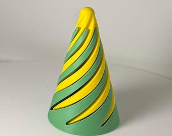 Juguete antiestrés con forma de cono espiral imposible / Juguete de escritorio para la ansiedad y el TDAH (Descarga de archivo STL)