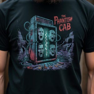 Das Phantom Cab T-Shirt, Super Bass Spieler Geschenk, Bassgitarre Shirt, lustiges Musiker T-Shirt, Bassist Geschenkidee, Musikliebhaber T-Shirt, Grafik