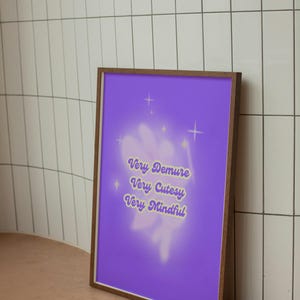Very Demure, Very Cutesy, Very Mindful poster