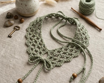 Crochet Diamond Mesh Necklet Pattern PDF, Crochet Necklace Pattern, Mesh Choker Tutorial, DIY Jewelry, Crochet Accessory, Digital Download
