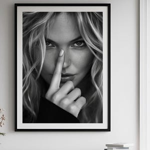 Kate Moss Print, Kate Moss Poster, Fashion Print, Life is Joke Print, Fashion Poster, Fashion Wall Art, Woman, Kate Moss Photography.