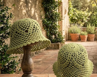 Crochet Sun Hat Pattern PDF, Summer Hat Crochet Pattern, Beach Hat, Instant Download, DIY Women's Sun Hat.