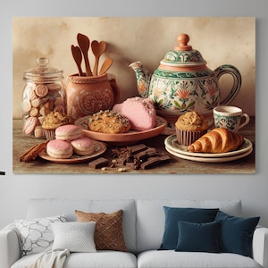 Pan Dulce y Café Printable Wall Art | Mexican Kitchen Decor, Spanglish Digital Print |Cafe Concha Poster | Latino Pride Kitchen Art.