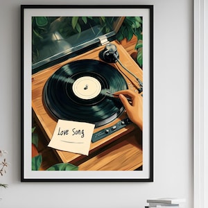 Black Girl Art, Black Woman Art, Trendy Wall Art, Black Woman Wall Art, Fashion, Y2K Art, Song Lover, DJ, Printable, Black Woman Art