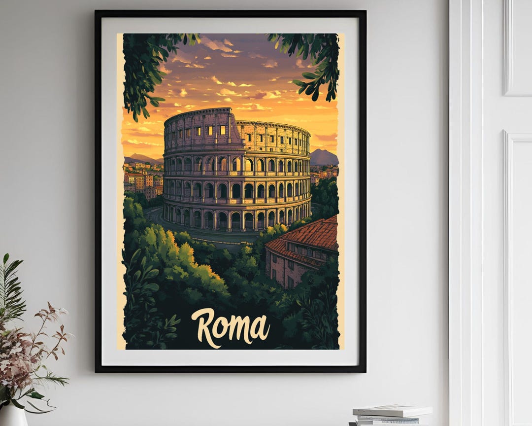Wall Prints Rome Rome Italy Wall Art, Rome Italy Print, Rome Watercolor Art, Rome ...
