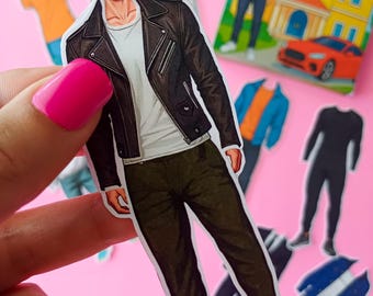 Printable Boy Paper Doll – Cut & Play Set with 10 Outfits (Digital Download)