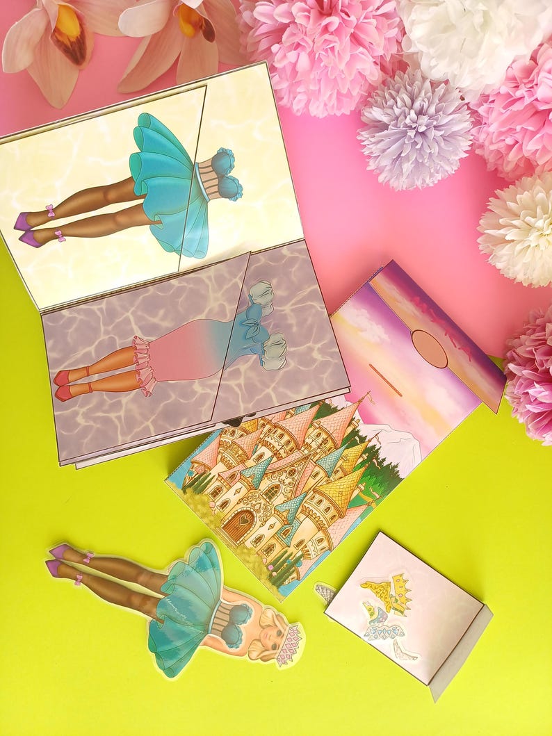 Princess Mira Paper Doll Set – Printable Dress-up Activity (PDF ...