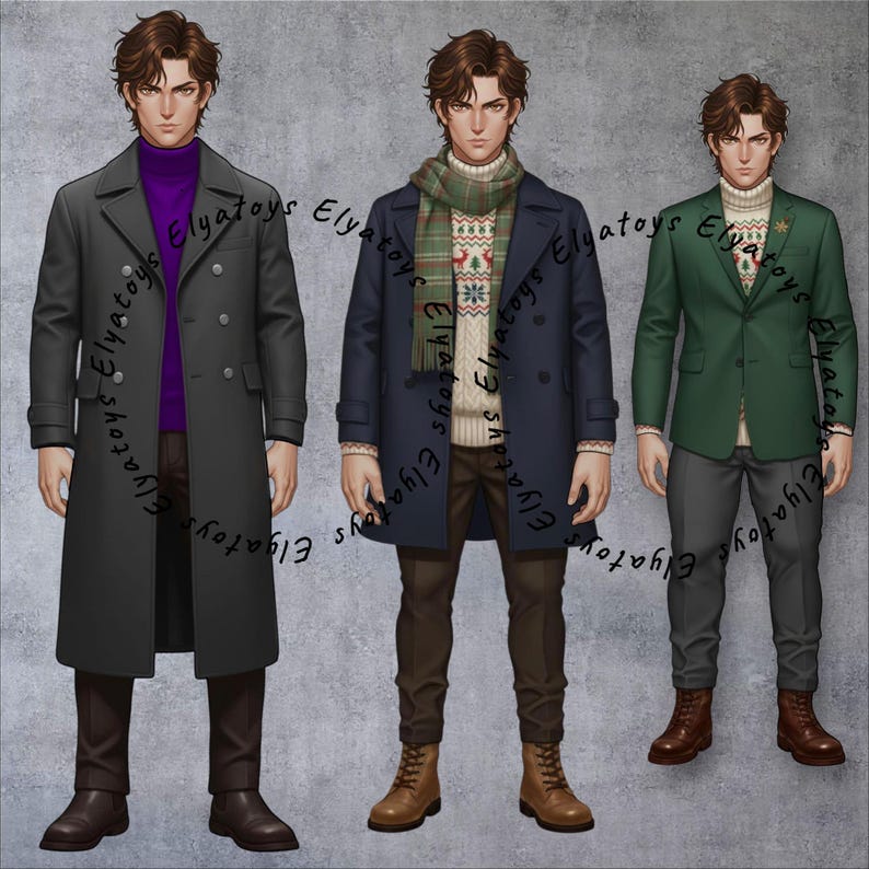 Male Paper Doll Printable | 15 Outfit Dress Up Game | Cut and Play Boy Doll | A4 PDF Digital Download