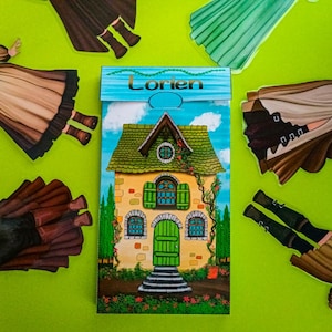 Printable Paper Doll Game Set - Creative Kids Activities - Digital Download- PDF Download - Craft At Home - Paper dollhouse