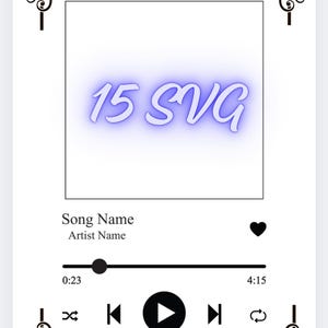 Bundle Music Player SVG  Audio Control Design (Digital Download)
