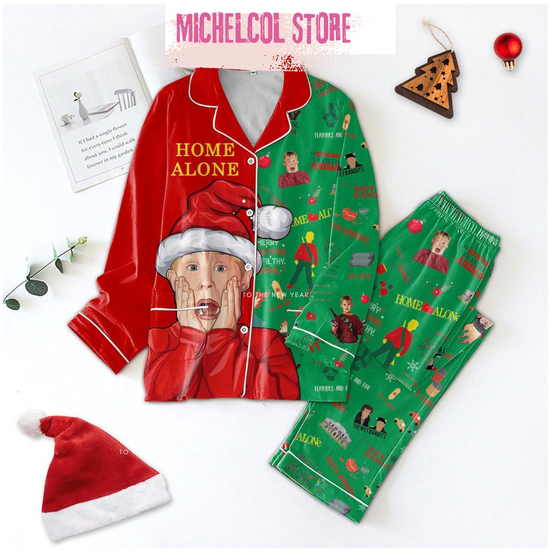 Christmas Home Alone Pajamas Home Alone Pajamas Set Holiday Etsy Hong
