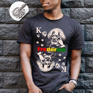 Pakiet kart do gry Black History, przywódcy praw obywatelskich Frederick, projektant PNG SVG, karta do gry King, Juneteenth SVG, obdarzony wzmocnieniem
