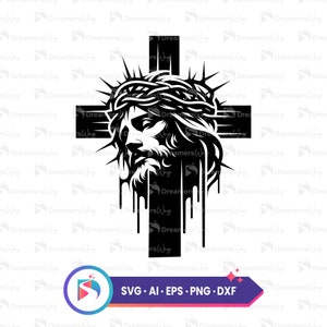 Jesus cross svg, crucifix svg, christian cross svg, cross svg, easter svg, religious svg, jesus svg, waymaker svg, faith svg, cross svg file