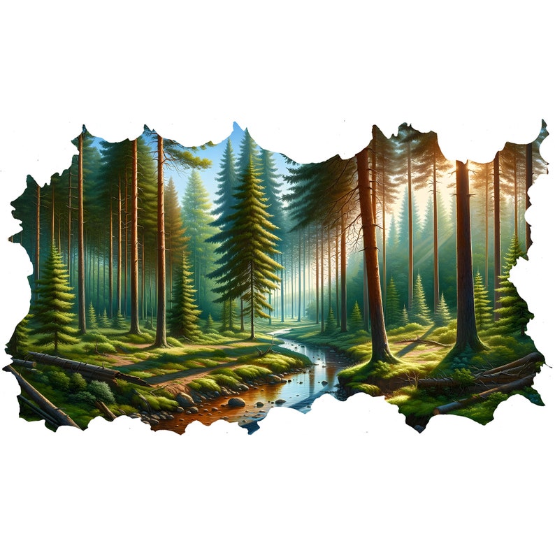 10 Cute Forest Clipart Bundle, High Resolution Png Jpg Files,art for ...