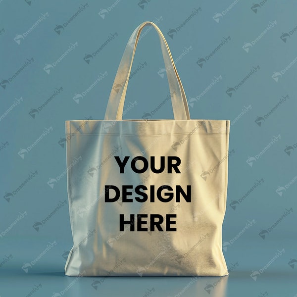 Tote Bag Mockup Jpg File, High-Resolution Digital Download, Photoshop Template, Product Display, Online Shop Showcase, Design Your Own.