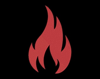 Fire embroidery design, embroidery file, machine embroidery design, embroidery pattern file, campfire, wildfire, flames, instant download.
