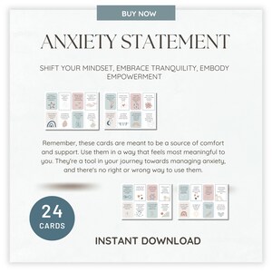 Anxiety Coping Cards Printable - Etsy