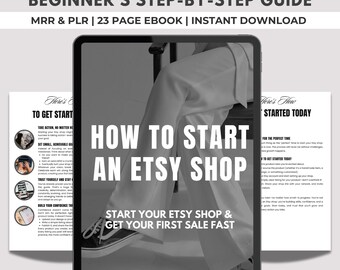 Etsy Shop Guide eBook: Anfänger MRR & PLR (Instant Download)