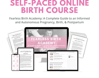 Online Birth Course Self Paced For Pregnant Mom Labor and Delivery Course Online Birth Class for New Mom Online Prenatal Birthing Class