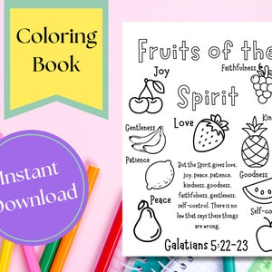 Fruit of the Spirit Coloring Book