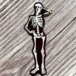Skeleton Sticker | Spooky Season Sticker | Vinyl Sticker