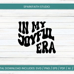 In My Joyful Era Style des années 70 Noël SVG, design vintage des fêtes. Groovy rétro, Téléchargement numérique, Projets de bricolage, Swiftmas, création de tshirt, png thumbnail