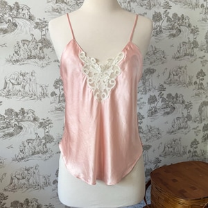 Vintage 90s Victoria&#39;s Secret Gold Label Camisole Tank Top Romantic Fairycore Whimsical Princesscore Royalcore Ballet Fairy Lace Lingerie