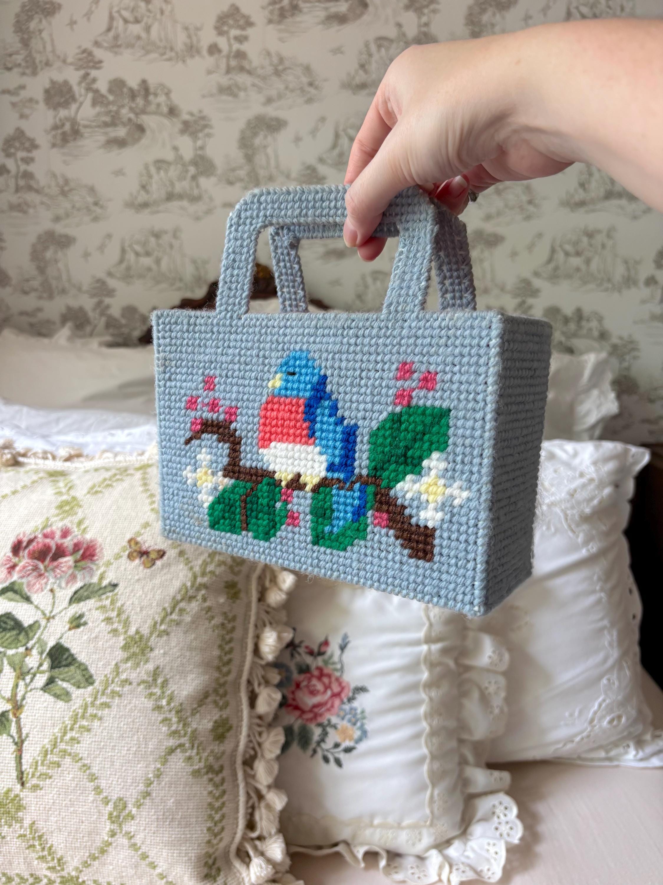 Vintage white flower rose‎ berry beaded crossbody shoulder purse ornate blossom ✨?? The Bag Lady 925??‍⬛✨ Prada 2000 re edition Terry  main image 3
