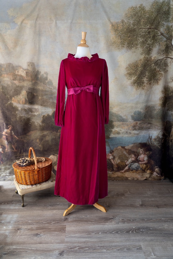 ebay hot pink dress Dark pink crystal vintage dress Rarevy