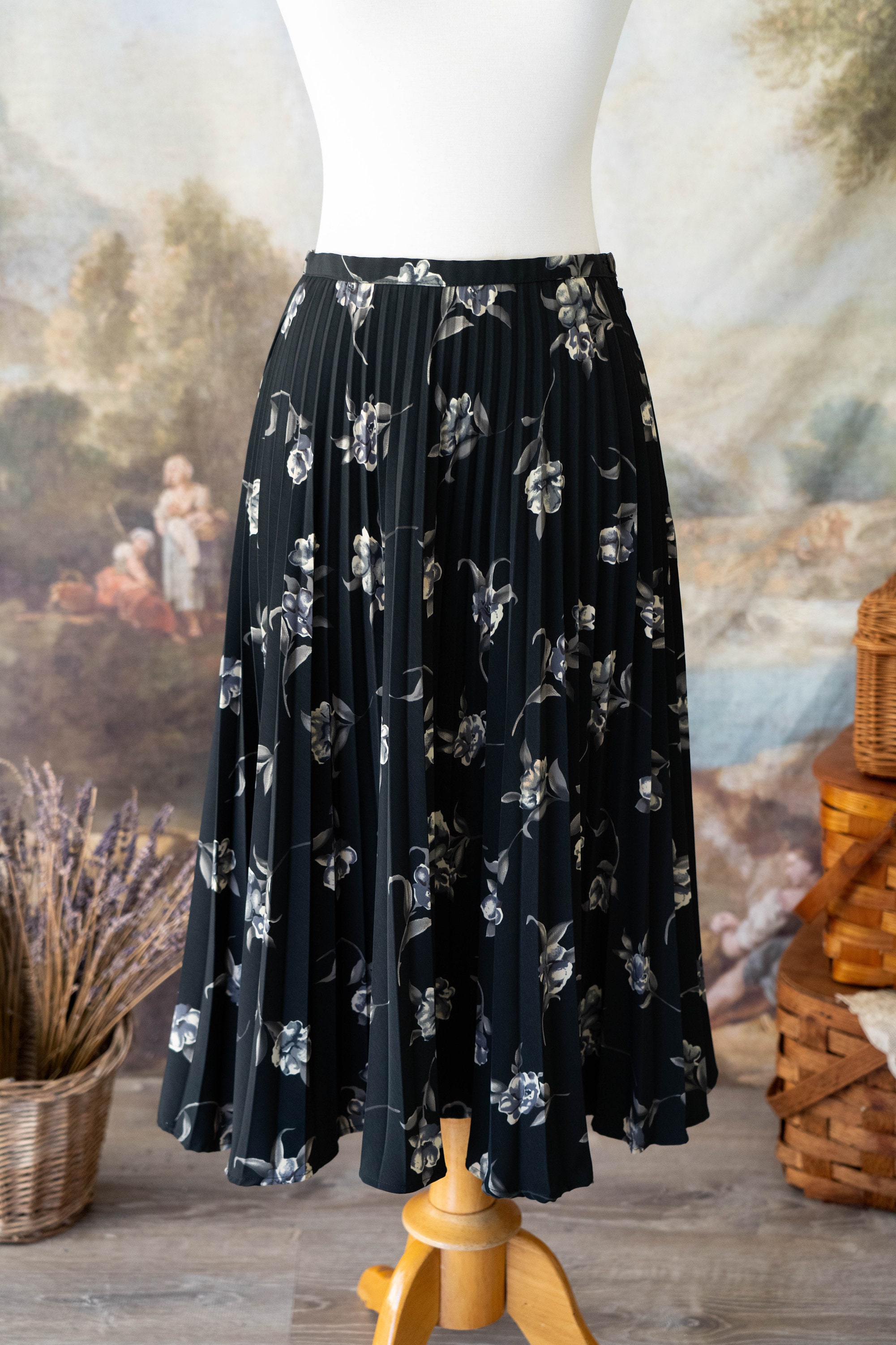 Black Colour - Bcabbie Vintage Skirt 40957 - Blue