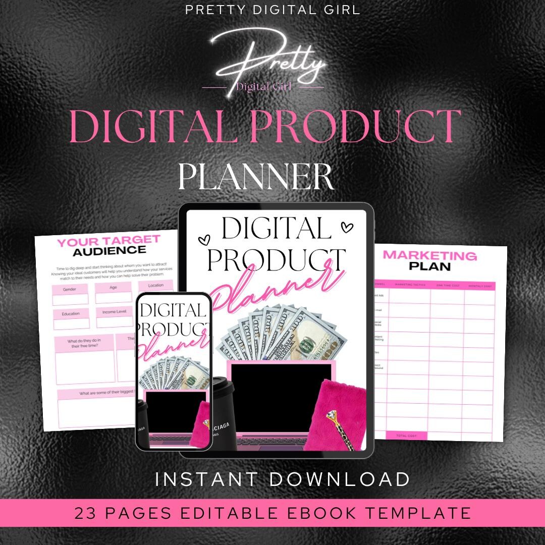 Digital Product Planner - Etsy
