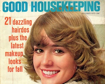 Guter Haushalt Oktober 1970 Vintage PDF Magazin Digitaler Download: 70er Jahre Frisuren Make-up, Kent State, Berenstain Cartoon, Vintage Rezepte